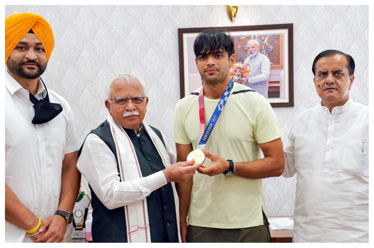Manohar Lal Khattar congratulates Neeraj Chopra