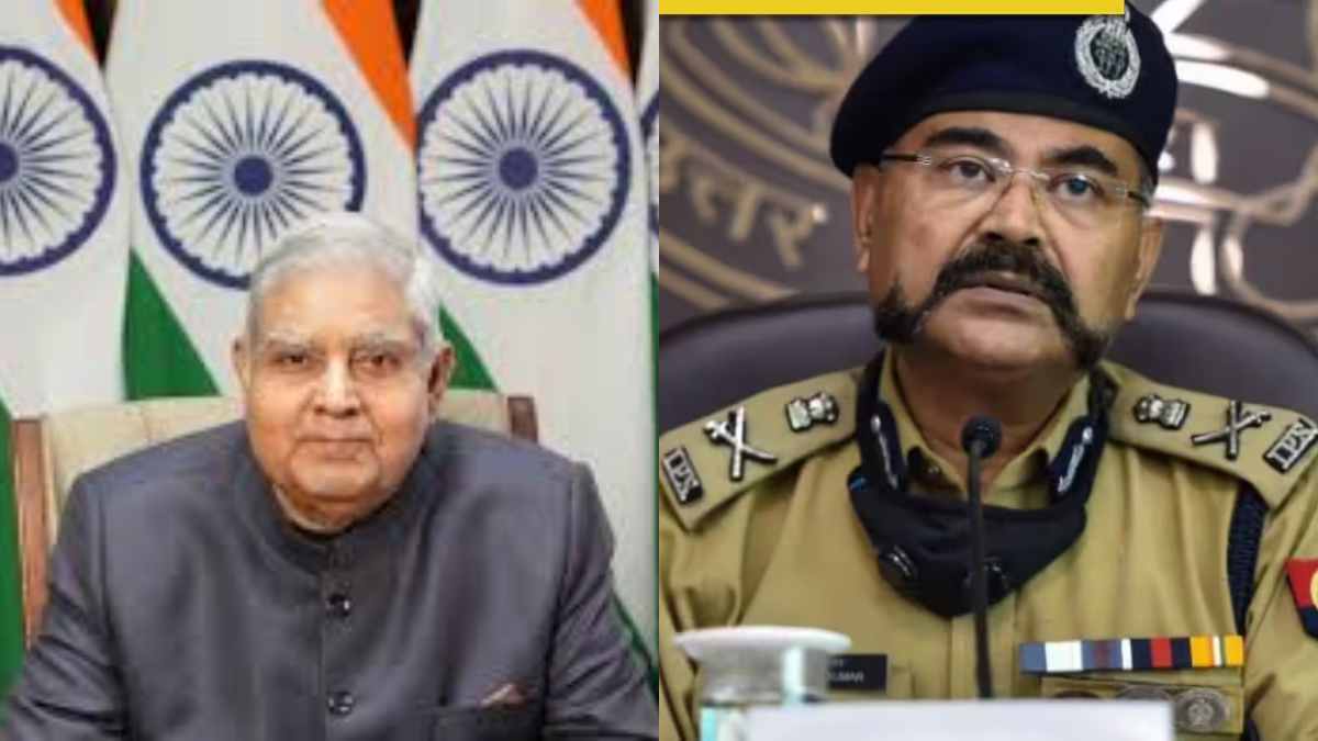 Vice President Dhankhar's praise for UP DGP Prashant Kumar's mustache at Hansraj College went viral, sparking online discussions.