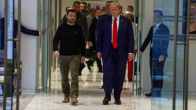Volodymyr Zelensky with Donald Trump
