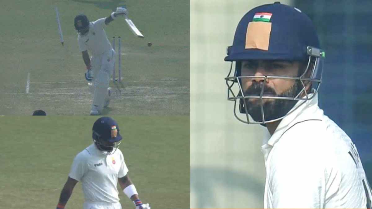 Virat Kohli gets clean bowled