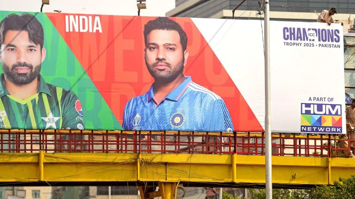 Rohit Sharma's poster in Pakistan ahead of Champions Trophy