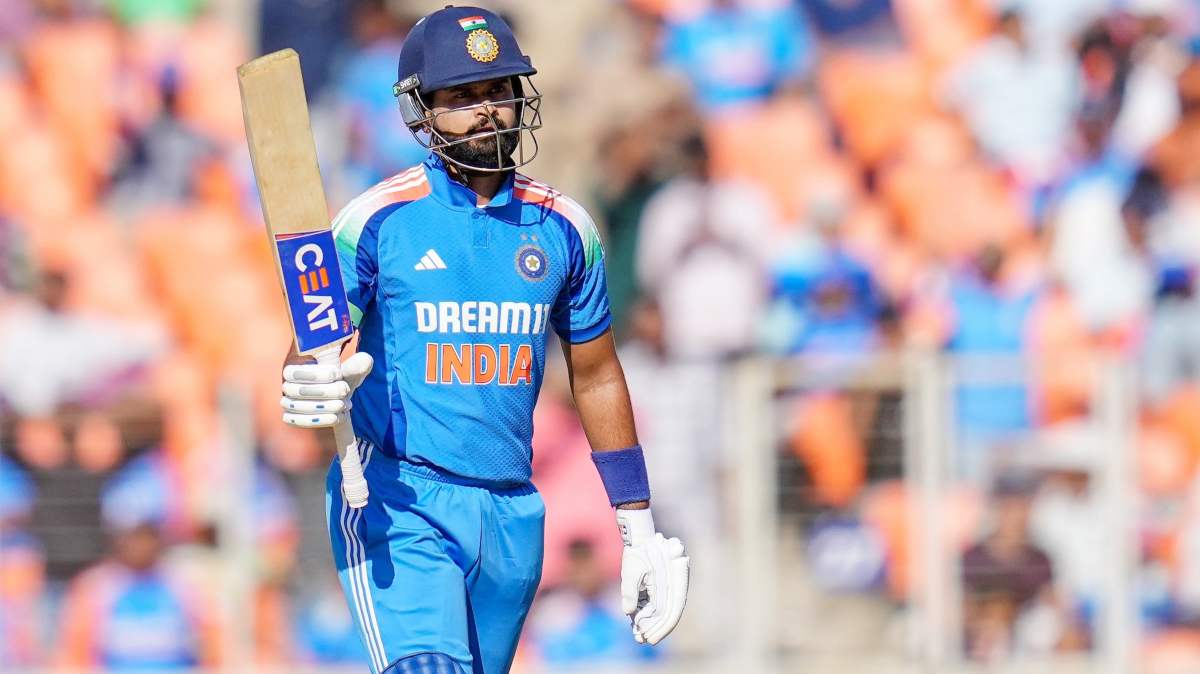 Shreyas Iyer scored 78 runs against England in the 3rd ODI