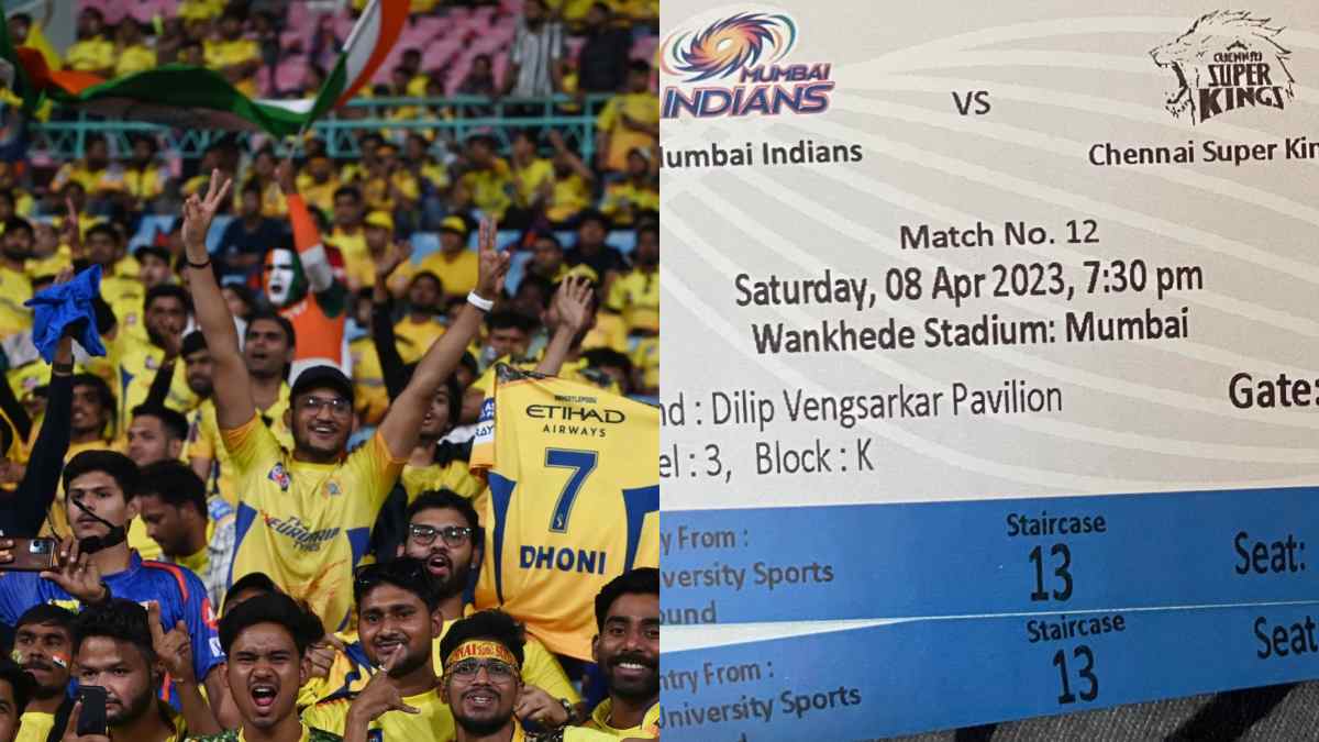 Match tickets for CSK vs MI