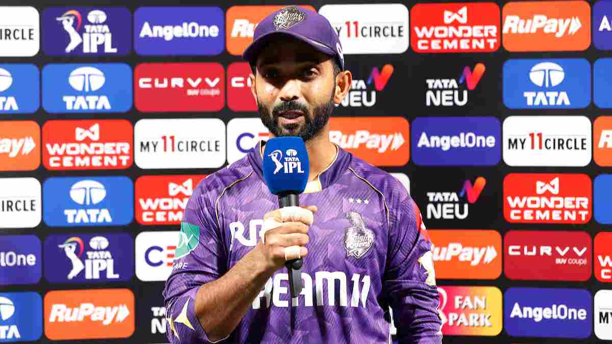 Ajinkya Rahane was clearly disappointed after the defeat against Mumbai Indians