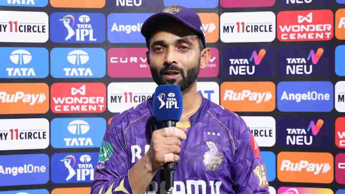Ajinkya Rahane in post-match presentation