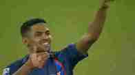 Akash Singh does the notebook celebration