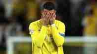 Cristiano Ronaldo reacts after Al-Nassr out of AFC Champions League