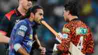 Heated spat between Digvesh Rathi and Abhishek Sharma during LSG vs SRH match