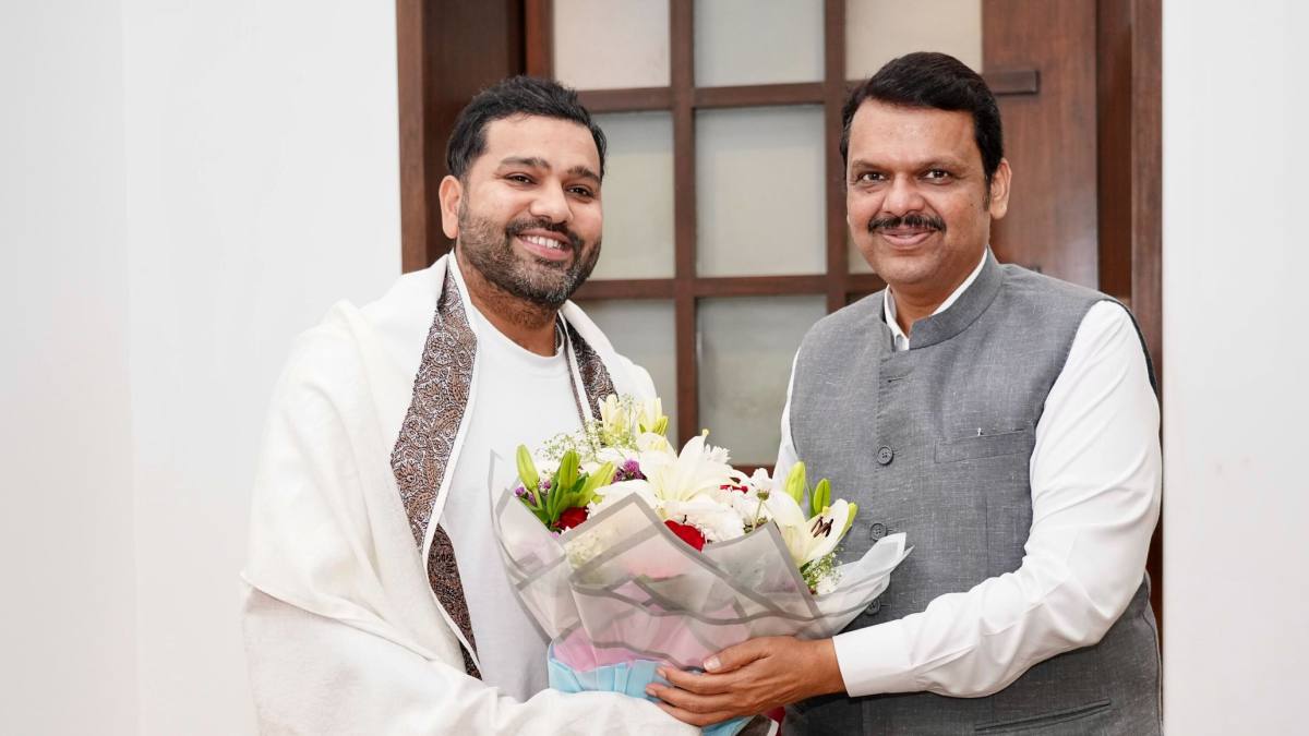 Rohit Sharma and Devendra Fadnavis (Photo Credit - X-Platform)