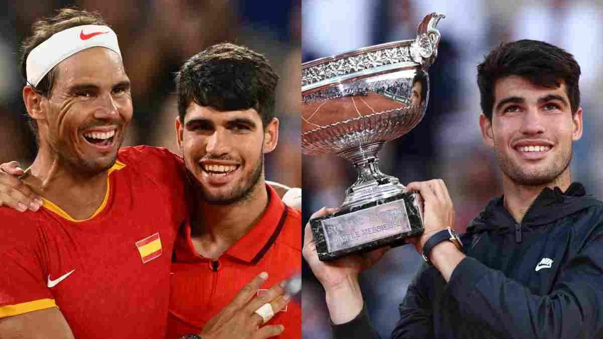 Carlos Alcaraz and Rafael Nadal